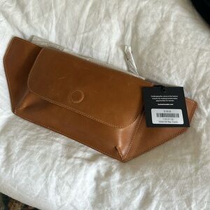 Able Delilah belt bag in cognac. New with tags